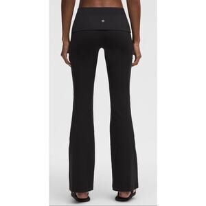 Lululemon Groove Nulu Super-High-Rise Flared Fold over pants Black Size 6